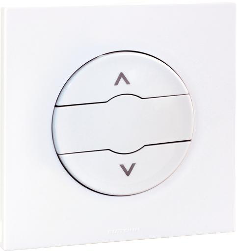 [EUR91119101] SQUARE - commande volets roulants + plaque + griffes - BLC