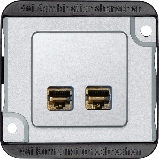[SCHMEG4576-7022] Anti-vandalisme - prise de communication double RJ45 - cat.6 A - IK08/IP20