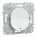 [SCHS320276] Ovalis - poussoir à fermeture lumineux - 10AX - LED bleu 250V - Blanc