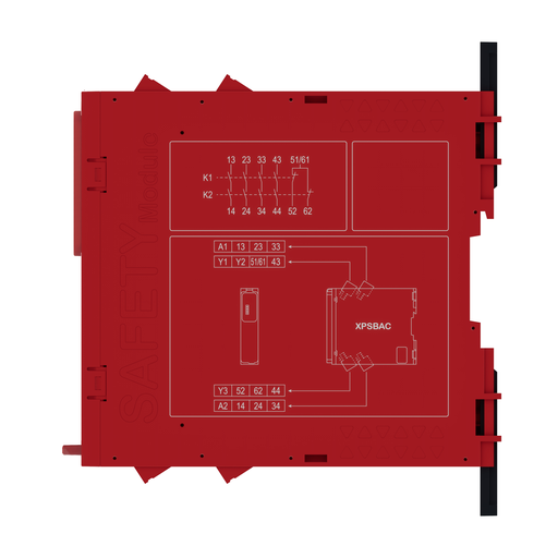 [SCHXPSBAC14AP] Harmony XPSU-Module de sécurité-Estop protection, 24 VDC- pas entrée-à vis