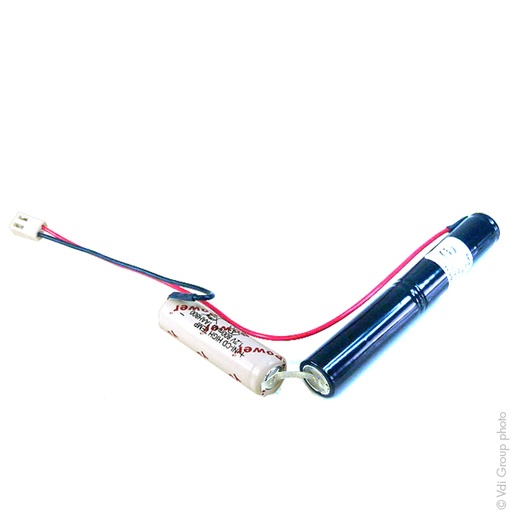 [ENIMGN0861] Pack(s) Batterie Nicd 3x AA 3S1P ST4 F100 3.6V 800mAh JST