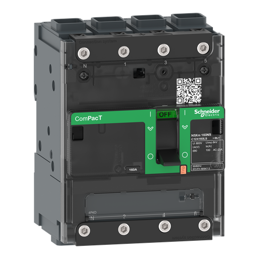 [SCHC124160LS] ComPacT NSXmNA - interrupteur-sectionneur - 160A - 4P - borne EverLink