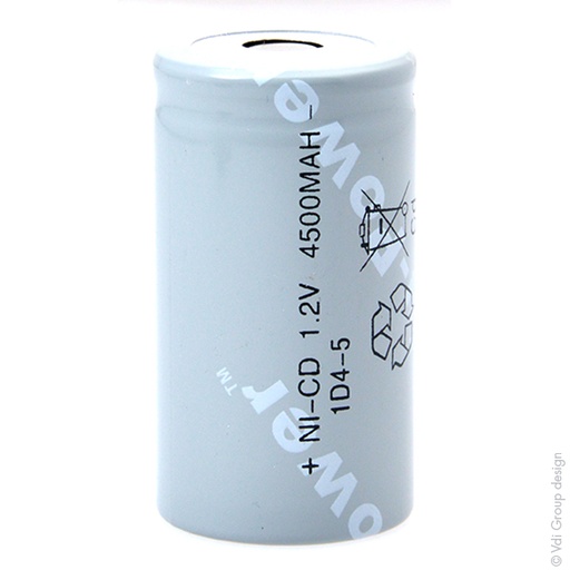 [ENIACN9227] Accumulateur(s) Accu NiCd D 1D4-5 1.2V 4500mAh FT