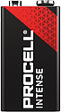 [SSD30132041] Pile alcaline 6LR61 Duracell Procell Intense 9V 628mAh