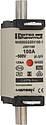 [FEZJ201189] Fusible NH000 gG 500VAC 100A pattes isolées Double indicateur