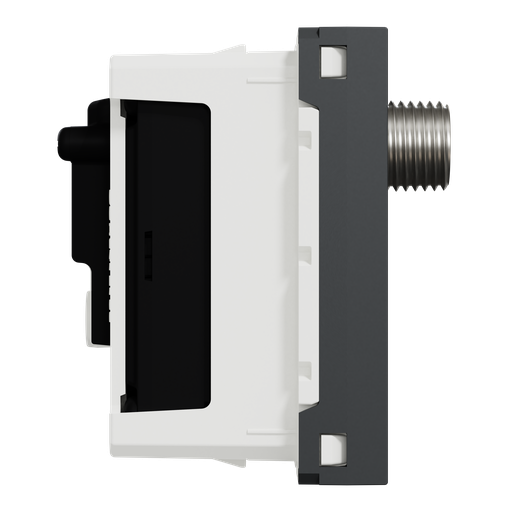 [SCHNU345054] Unica - prise TV + FM + SAT - 2 mod - Anthracite - méca seul