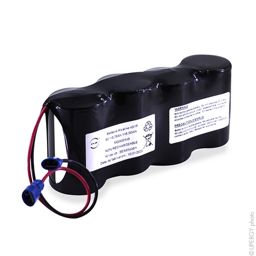 [ENIMGA00128] Pack(s) Batterie alcaline 12x LR20 6S2P ST2 9V 39.5Ah Fils