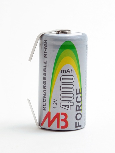 [ENIACH0015] Accumulateur(s) Accus Nimh industriels 1x C 1.2V 4000mAh T2