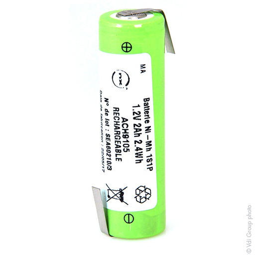 [ENIACH9105] Accumulateur(s) Accus Nimh industriels AA 1.2V 2000mAh HBL