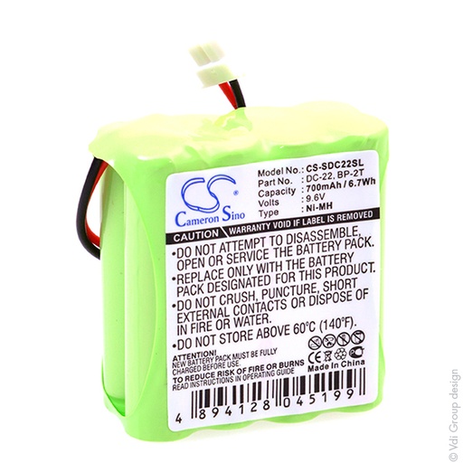 [ENIAMH9081] Unité(s) Batterie collier pour chien 9.6V 700mAh