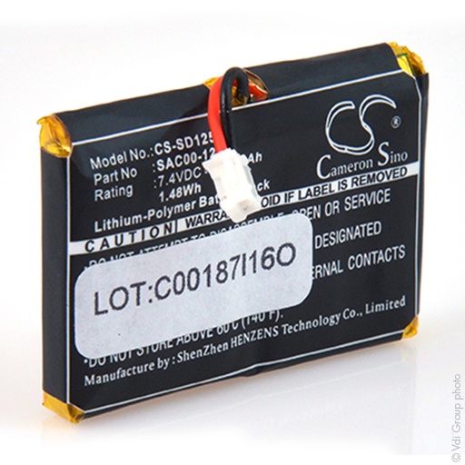 [ENIMML0106] Blister(s) x 1 Batterie collier pour chien Sportdog SD-1825 7.4V 200mAh