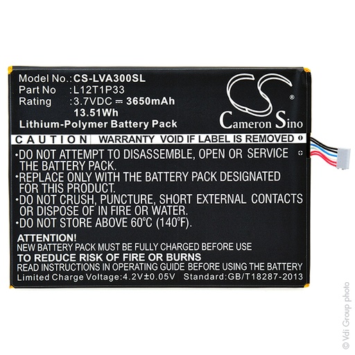 [ENITML90050] Batterie(s) Batterie tablette 3.7V 3650mAh