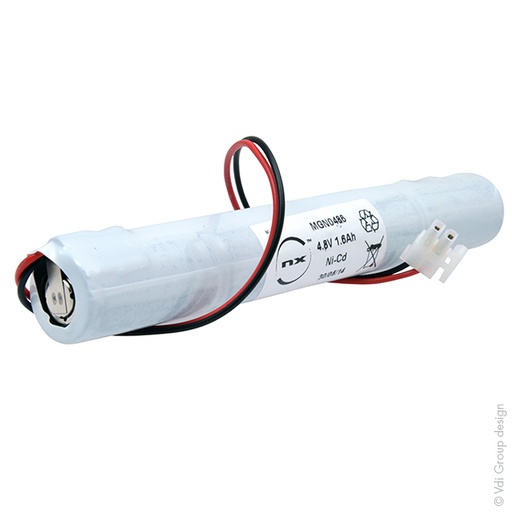 [ENIMGN0486] Pack(s) Batterie eclairage secours 4x SC VNT 4S1P ST4 4.8V 1600mAh Molex Mini Fi