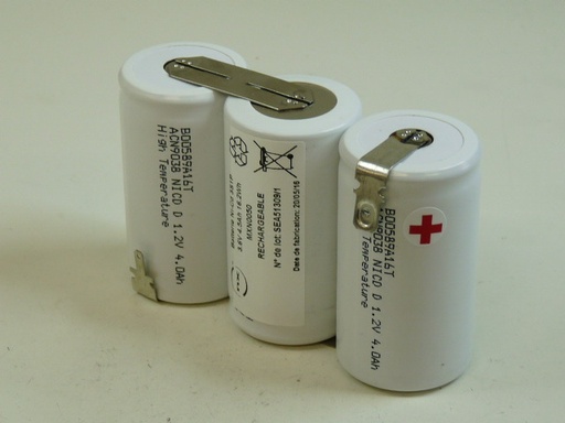 [ENIMXN0050] Batterie(s) Batterie eclairage secours 3x D HT 3S1P ST1 3.6V 4Ah Cosse