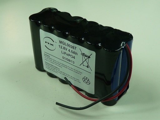 [ENIMGL00267] Pack(s) Batterie Lithium Fer Phosphate 12x 18650 4S3P ST2 12.8V 5.4Ah F100
