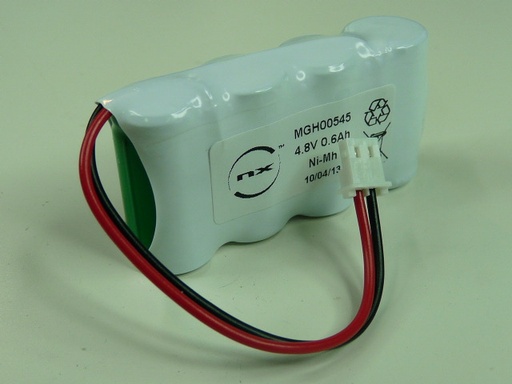 [ENIMGH00545] Pack(s) Batterie Nimh 4x 2/3AA 4S1P ST1 4.8V 600mAh Molex