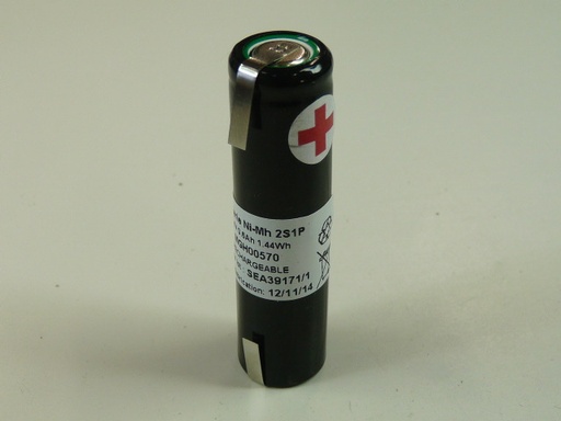 [ENIMGH00570] Pack(s) Batterie Nimh 2x 2/3AA 2S1P ST4 2.4V 600mAh T2