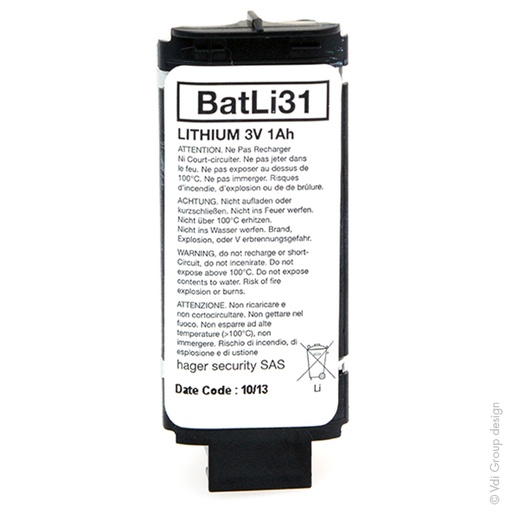 [ENIPCL1O11] Pile(s) Batterie systeme alarme DAITEM BATLI31 3V 1Ah