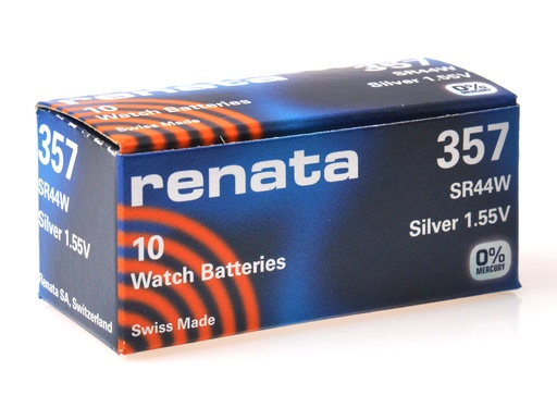 [ENIPBO73101] Blister(s) x 1 Pile bouton oxyde argent 357 RENATA 1.55V 190mAh