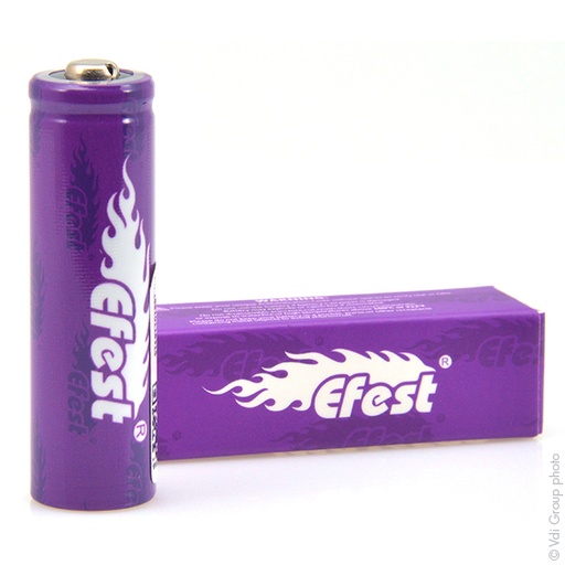 [ENIACL9016] Accumulateur(s) Accus Lithium-Ion EFEST IMR14500 (AA) Li-Mn HD 3.7V 650mAh CT