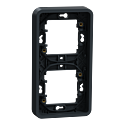 [SCHMUR34151] Mureva Styl - Cadre 2 postes vertical - encastré - IP55 - IK08 - gris
