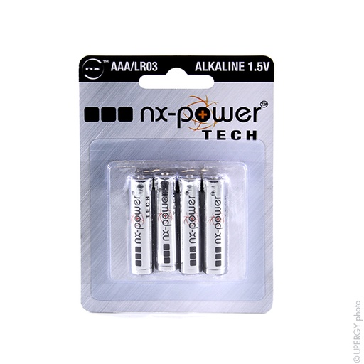 [ENIPCA9007] Blister(s) x 4 Pile alcaline blister x4 LR03 - AAA Nx-Power Tech 1.5V 1.46Ah