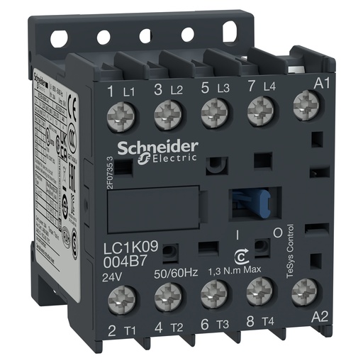 [SCHLC1K09004B7] TeSys LC1K - contacteur - 4P - AC-1 440V - 20A - bobine 24Vca