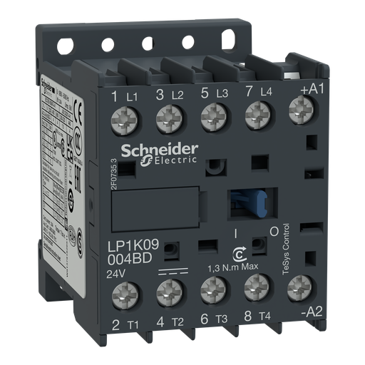 [SCHLP1K12004BD] TeSys LP1K - contacteur - 4P - AC-1 440V - 20A - bobine 24Vcc