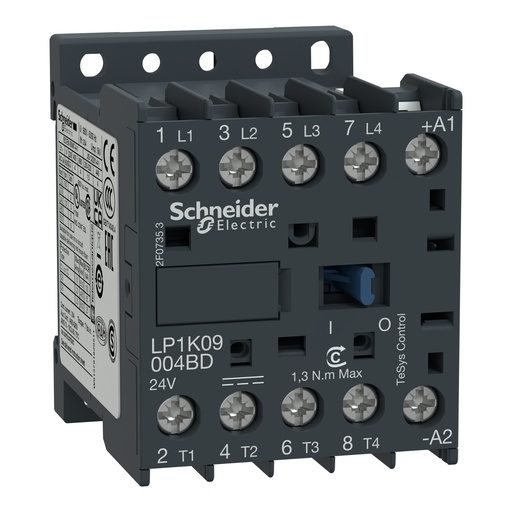 [SCHLP1K12004BD] TeSys LP1K - contacteur - 4P - AC-1 440V - 20A - bobine 24Vcc