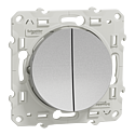 [SCHS530214] Odace 2011 - double va-et-vient - aluminium  - connexion rapide