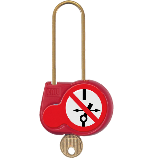 [CATAL-240-S-666] cadenas de condam. 70mm d.4mm clé identique 666