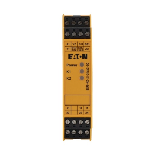 [EAT118703] Relais pour commande bimanuelle, 24VDC/AC, 2 canals, 2 circuits de validation