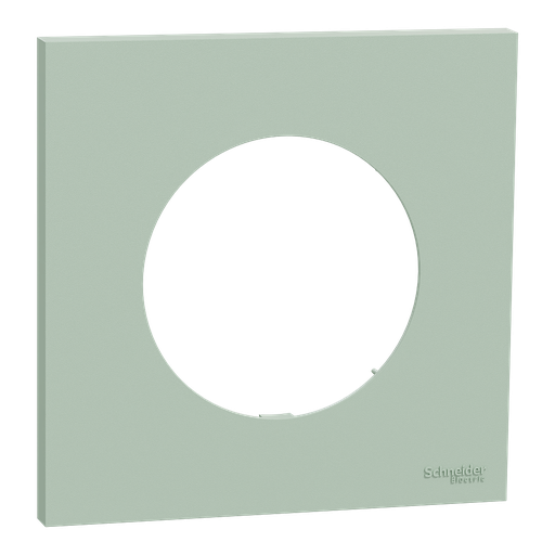 [SCHS903702] Odace - plaque de finition 1 poste - couleur Vert jade