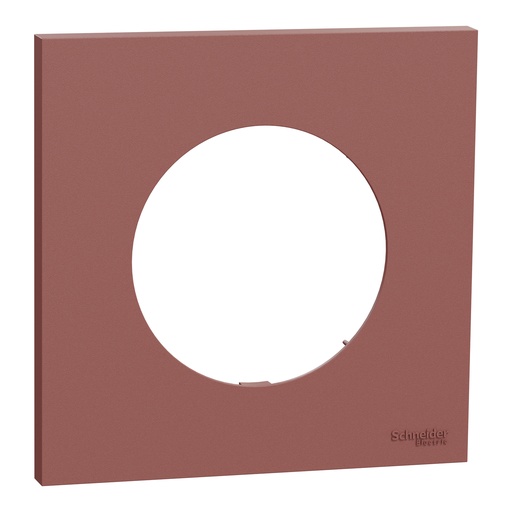 [SCHS905702] Odace - plaque de finition 1 poste - couleur Rose grenat