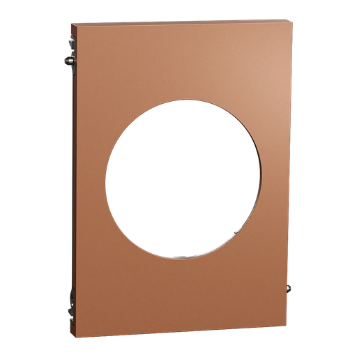 [SCHS931801] Odace Architecte - plaque de finition centrale - effet Cuivre