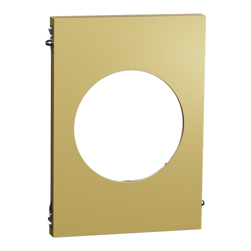 [SCHS932801] Odace Architecte - plaque de finition centrale - effet Laiton