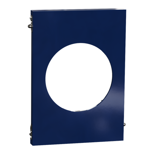 [SCHS933801] Odace Architecte - plaque de finition centrale - Bleu émaillé