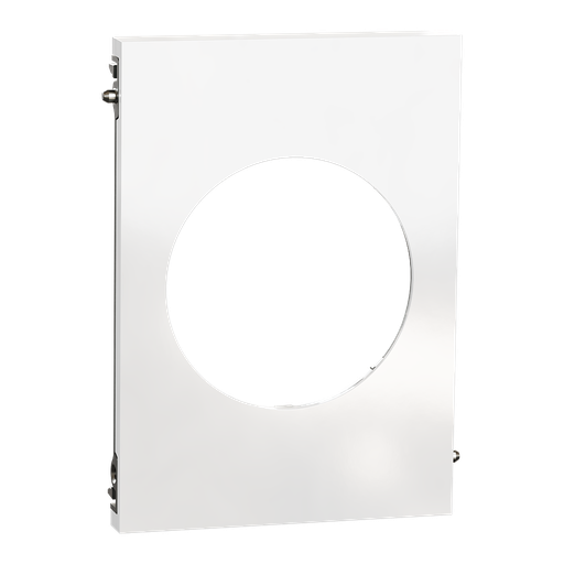 [SCHS934801] Odace Architecte - plaque de finition centrale - Blanc émaillé