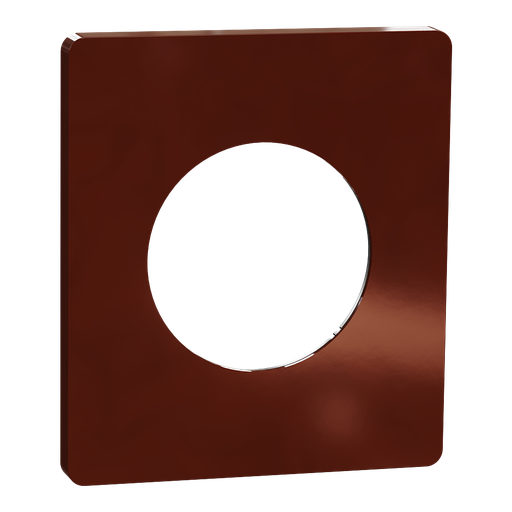 [SCHS936802] Odace Architecte - plaque de finition 1 poste - Sienne émaillé