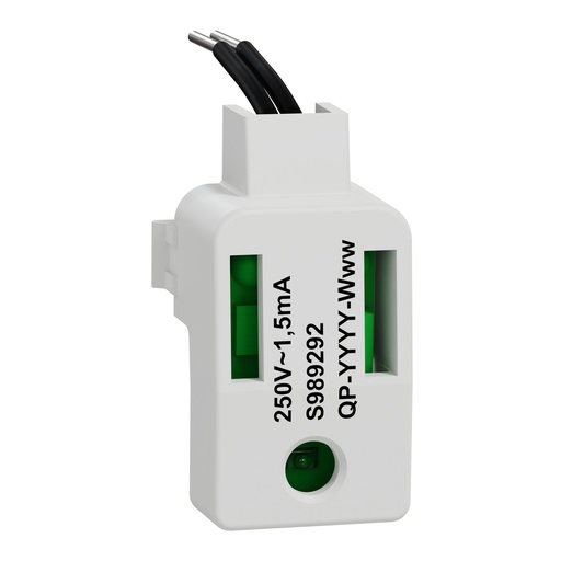[SCHS989292] Odace - LED verte 1,5mA 250V à câbler - localisat/témoin - forte luminosité