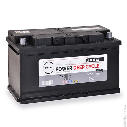 [ENIAMP1323] Batterie(s) Batterie traction NX Power Deep Cycle 12V 90Ah Auto