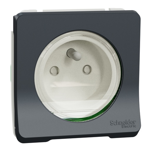[SCHMUR36133] Mureva Styl - Prise de courant 2P+T - composable -IP55-IK08 - connex auto - gris
