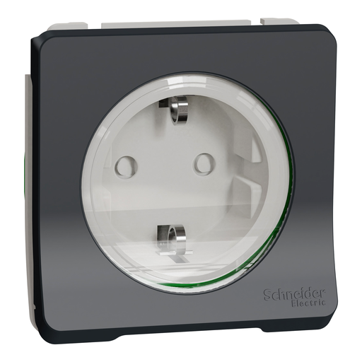 [SCHMUR36134] Mureva Styl - PC 2P+T schuko - composable - IP55 - IK08 - connexion auto - gris