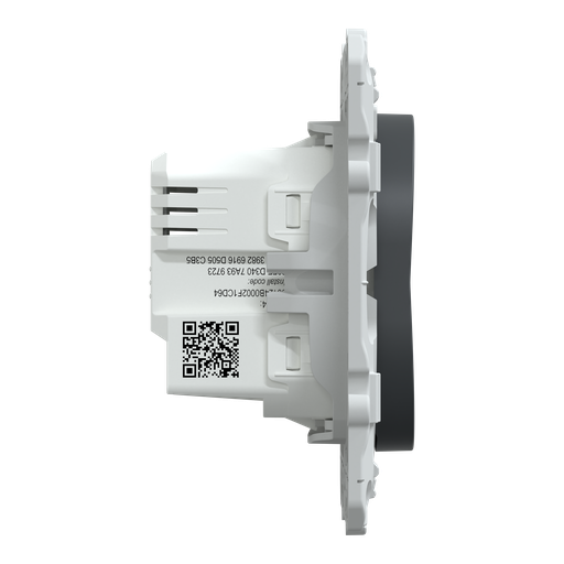 [SCHS340530W] Wiser Ovalis - bouton poussoir - 10A - zigbee - Anthracite