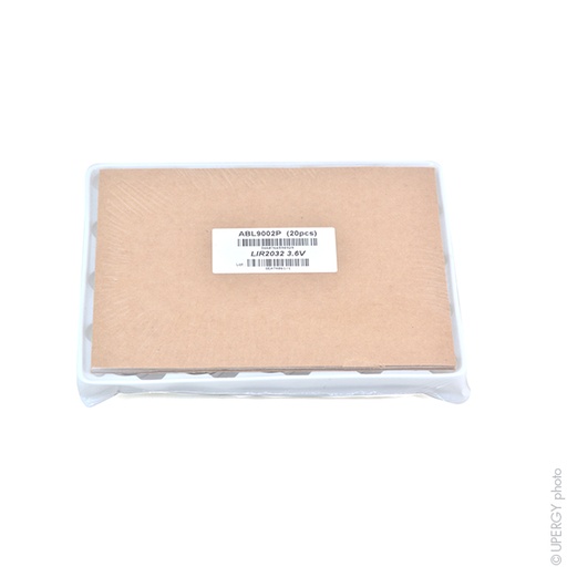 [ENIABL9002P] Plateau(x) de 20 Accus bouton Lithium LIR2032 3.6V 40mAh