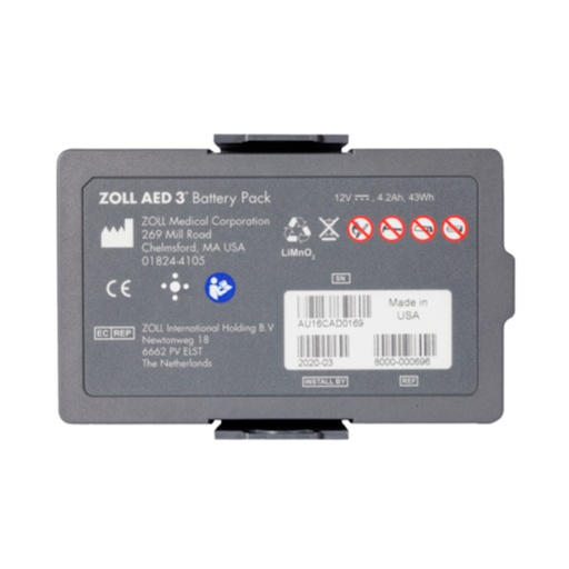 [ENIAML07120] Batterie(s) Batterie médicale non rechargeable Zoll AED 3 12V 4.2Ah