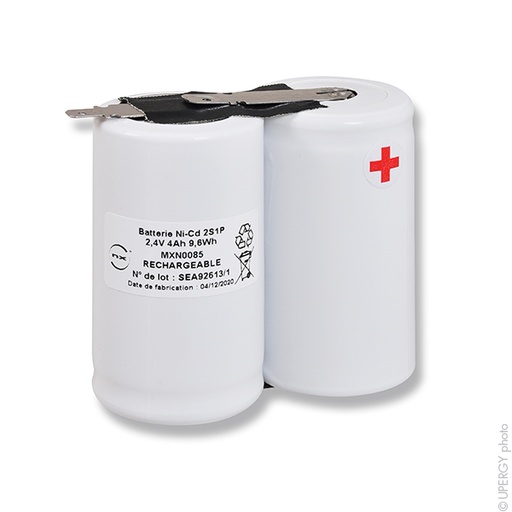 [ENIMXN0085] Batterie(s) Batterie eclairage secours 2x D HT 2S1P ST1 2.4V 4Ah