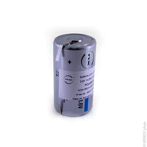 [ENIPCL00319] Pile(s) Pile lithium ER34615M D 3.6V 14.5Ah T2