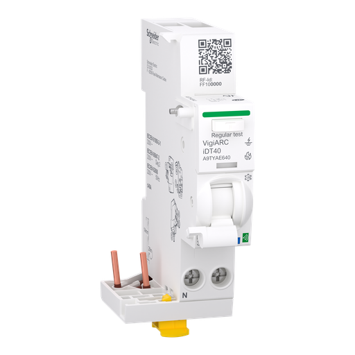 [SCHA9TYAE640] Acti9 Active  iDT40 module détecteur arc différentiel 30mA ASI connecté 1PN 40A