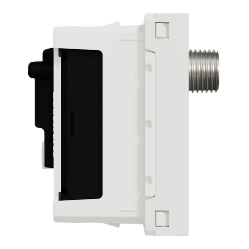 [SCHNU345018] Unica - prise TV + FM + SAT - 2 mod - Blanc - méca seul